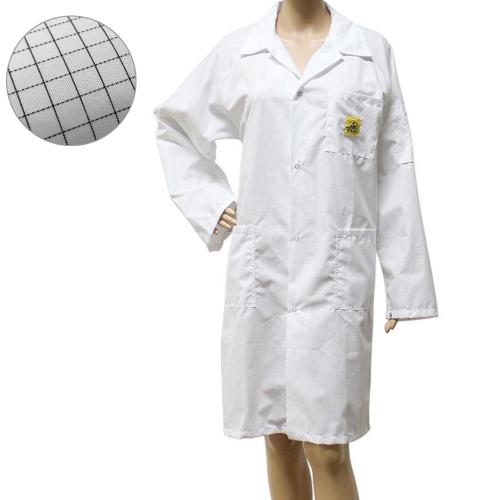 ESD Smock Cleanroom Garment Antistatic Lab Gown