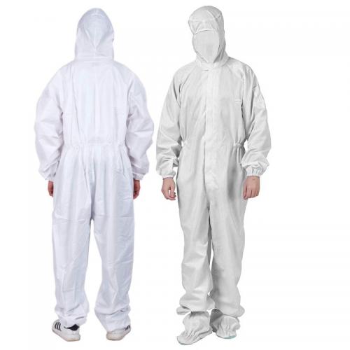 Anti-static Cleanroom Smock Jumpsuit Uniform Workwear Lab Coat Protective Coverall ESD Suit Work Clothes